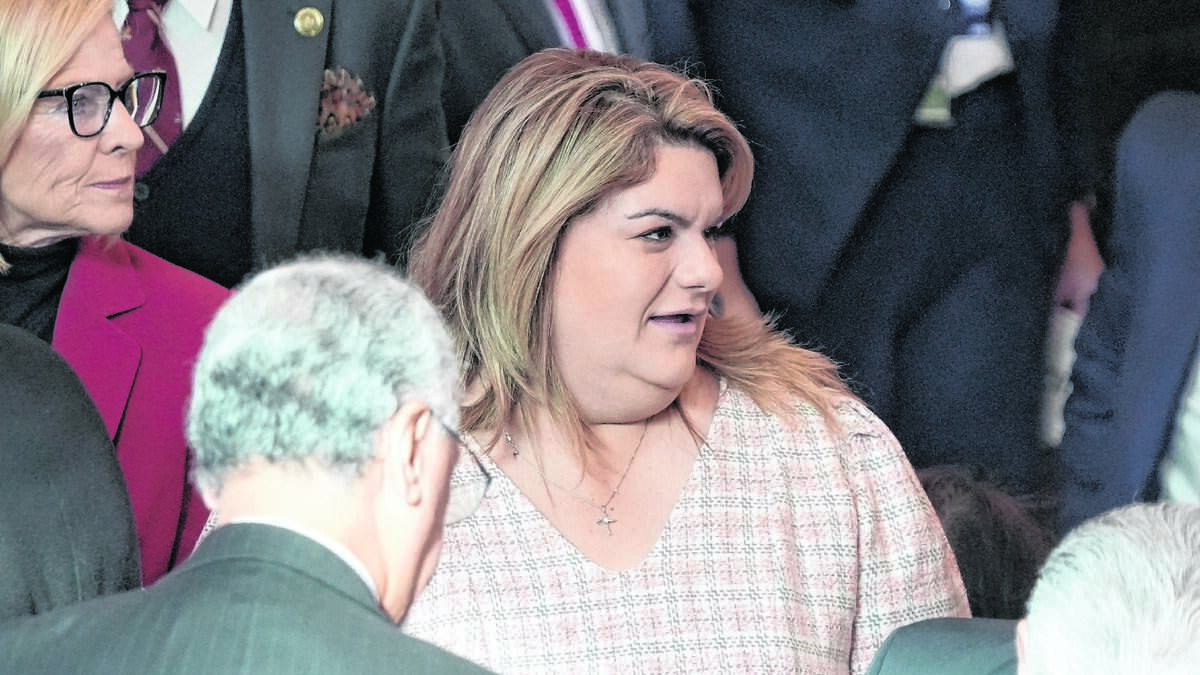 Jenniffer González Colón, gobernadora de Puerto Rico, llega al área VIP de observación en Emancipation Hall durante la Inauguración Presidencial de 2025 en el Capitolio de EE UU en Washington, DC, EE. UU., el 20 de enero de 2025. Foto de Jasper Colt/POOL/Abaca/Sipa USA