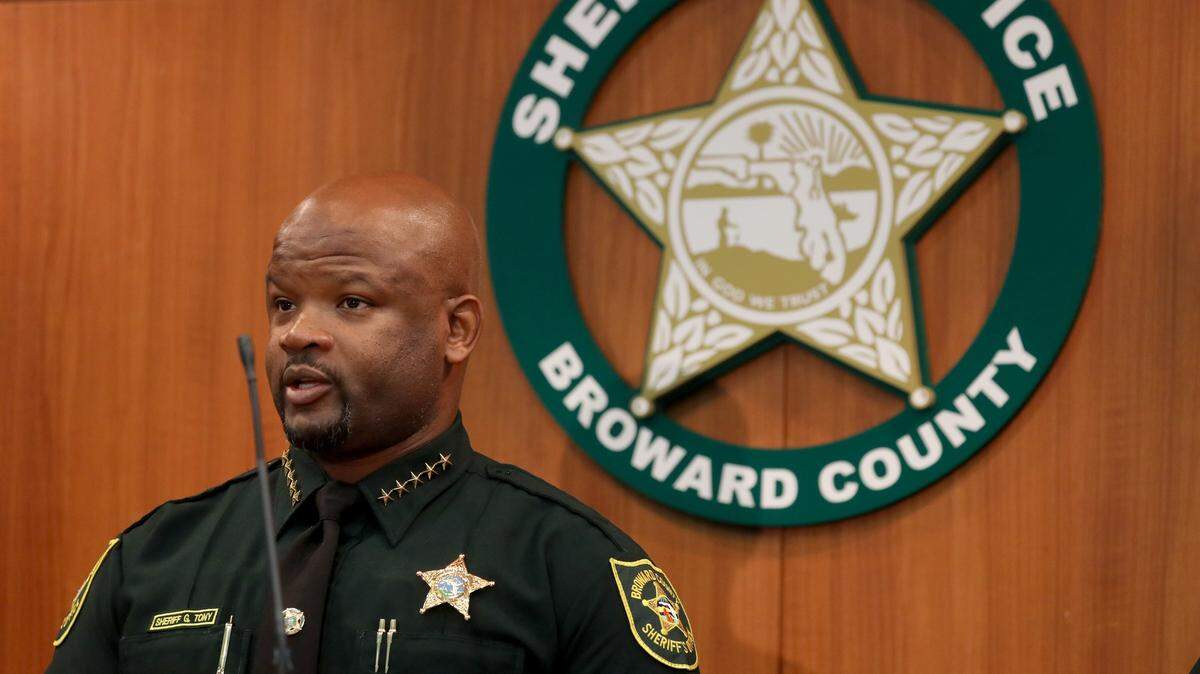 Broward Sheriff Gregory Tony on Friday, July 17, 2020.