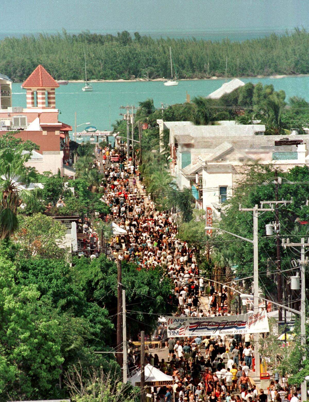 Duval Street during Fantasy Fest.
