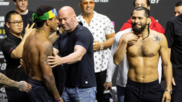 Photo Gallery: Ceremonial weigh-ins and face-offs for UFC 287 in Miami