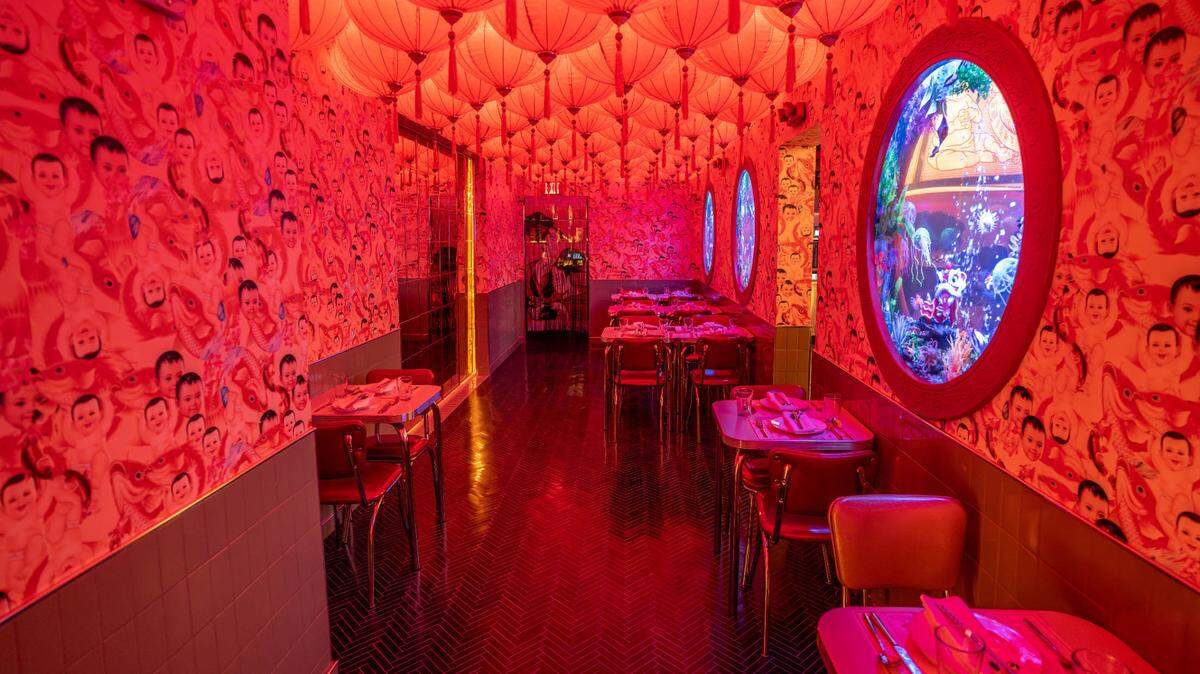 One of the rooms inside of Niño Gordo, the new hot spot from Argentina that’s now open in Wynwood.
