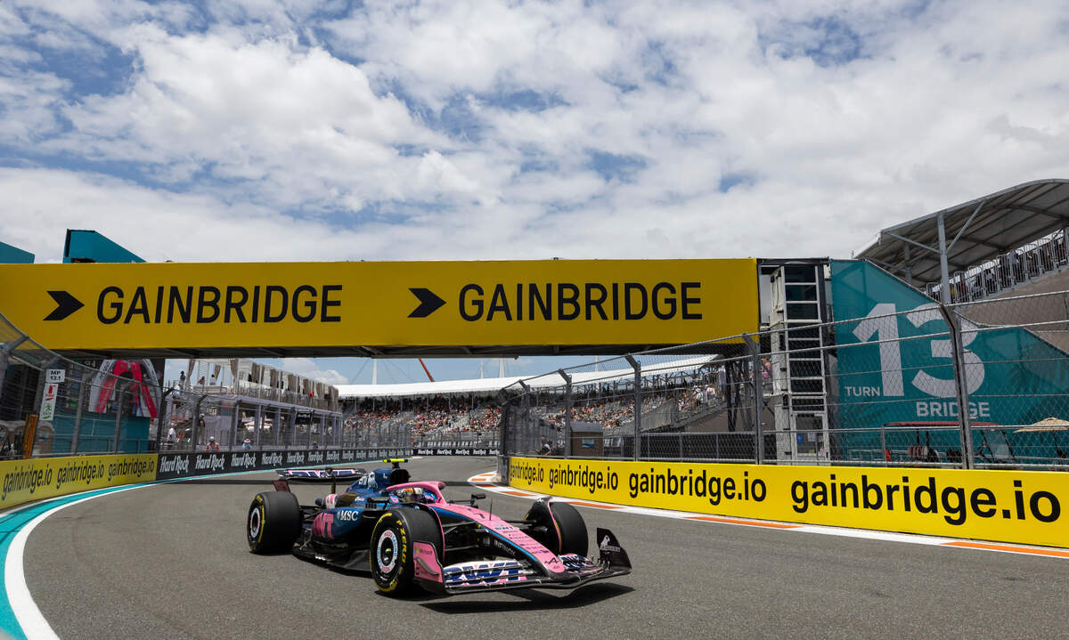 Alpine driver Jack Doohan of Australia takes a turn during a practice session on the first day of the Formula One Miami Grand Prix at the Miami International Autodrome on Friday, May 2, 2025, in Miami Gardens, Fla.