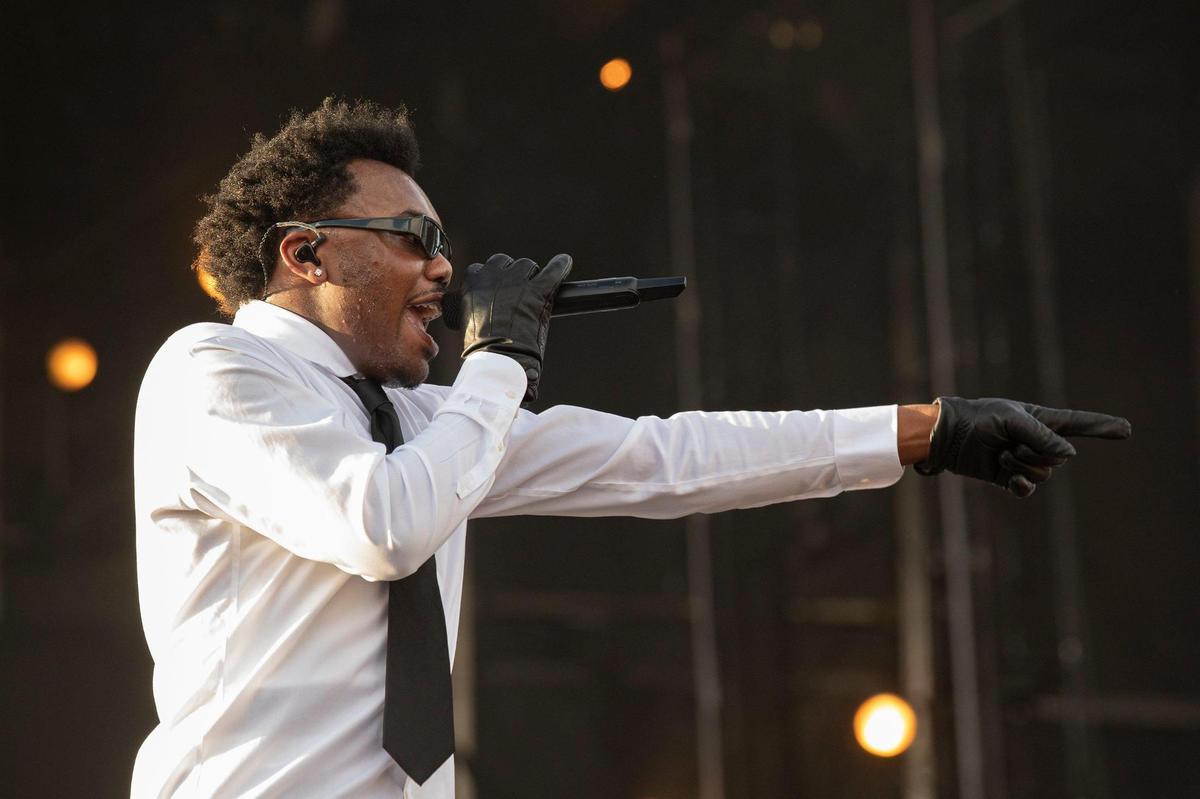 Baby Keem performs at Rolling Loud at Hard Rock Stadium in Miami Gardens, Florida on Sunday, July 24, 2022.