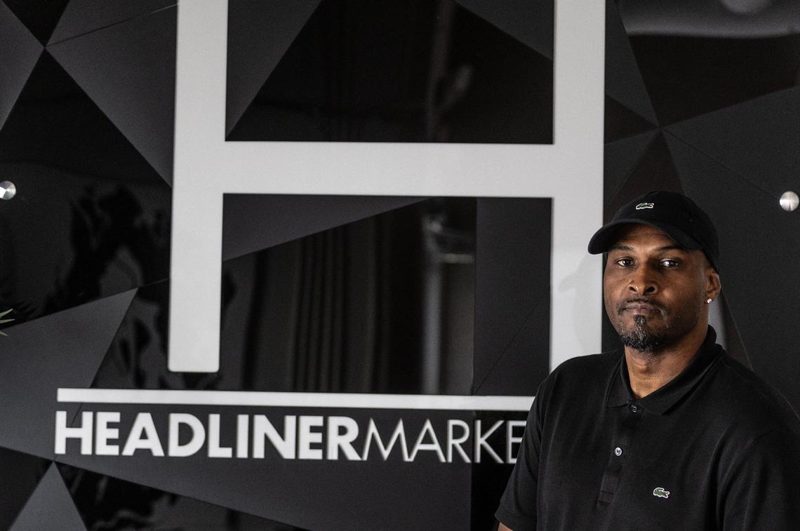 Michael Gardner, CEO-President of Headliner Market Group, the man behind LIV on Sunday, posed in his office in Miami, on Friday, July 28, 2023.