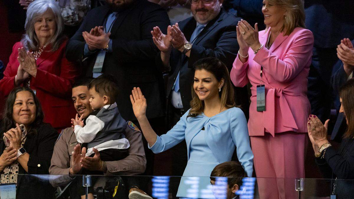 First Lady Casey DeSantis at the Florida State Capitol on March 4 in Tallahassee.