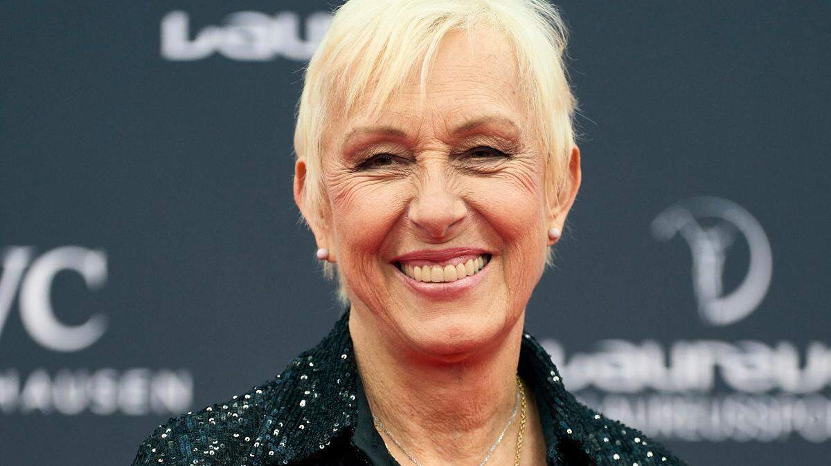 Martina Navratilova attends Laureus World Sports Awards Madrid 2024 - Red Carpet at Palacio de Cibeles on April 22, 2024 in Madrid, Spain. Photo by Abaca/Sipa USA