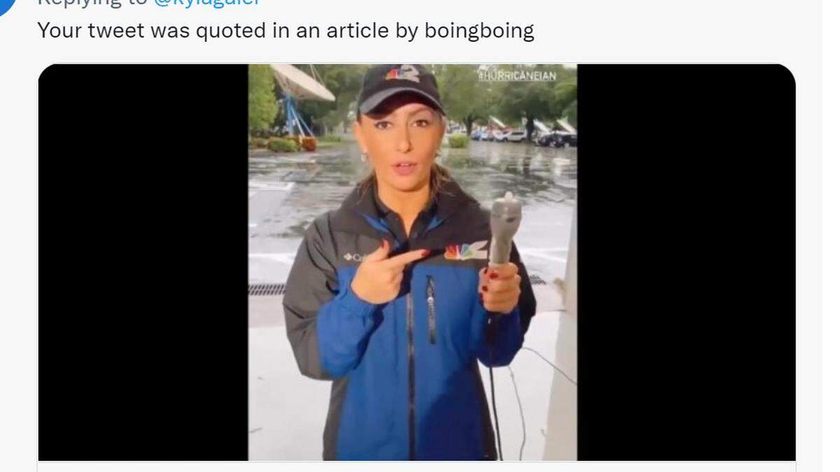 NBC-2 reporter Kyla Galer/Twitter screenshot