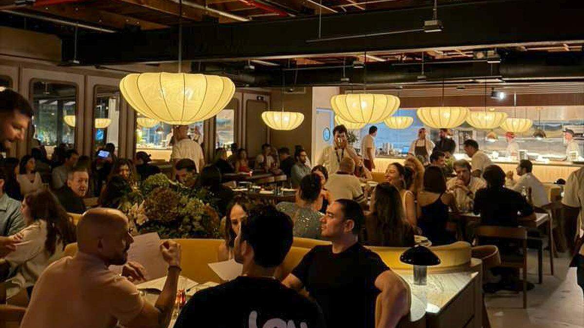 The interior of Cha Cha Cha, a Mexican seafood restaurant in the former space of Beaker & Gray.
