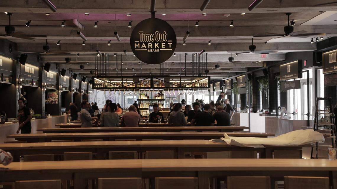 The Interior view of Time Out Market in South Beach.