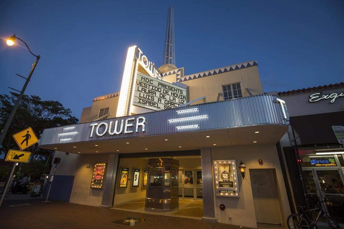 Miami Commissioner Rolando Escalona helped hand the management of the historic Tower Theater back to Miami Dade College.