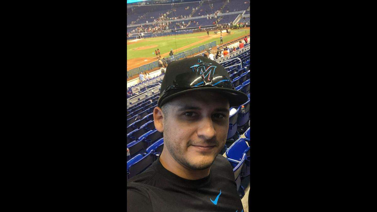 Cesar Echaverry, pictured here on Facebook, is a Miami-Dade police officer and was shot in the head in Liberty City on Aug. 15, 2022.