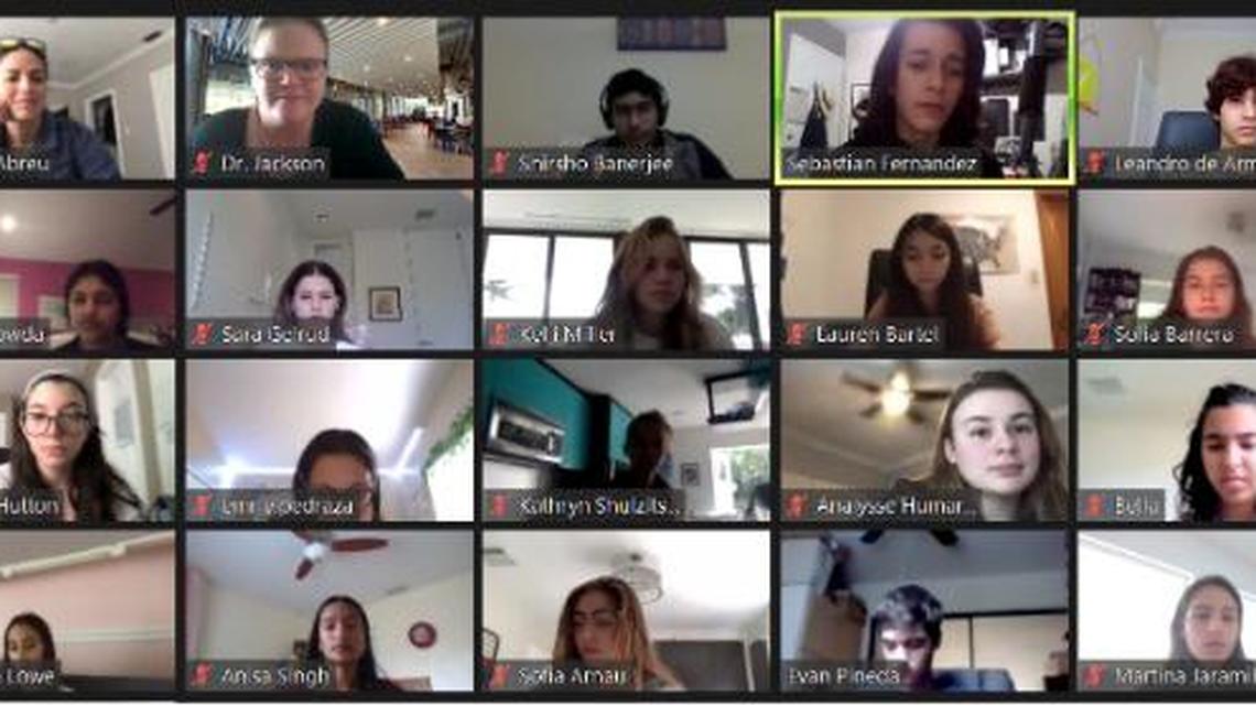 Students at the Miami Youth Climate Change Summit last year met remotely. On Saturday, they will be holding another virtual event.