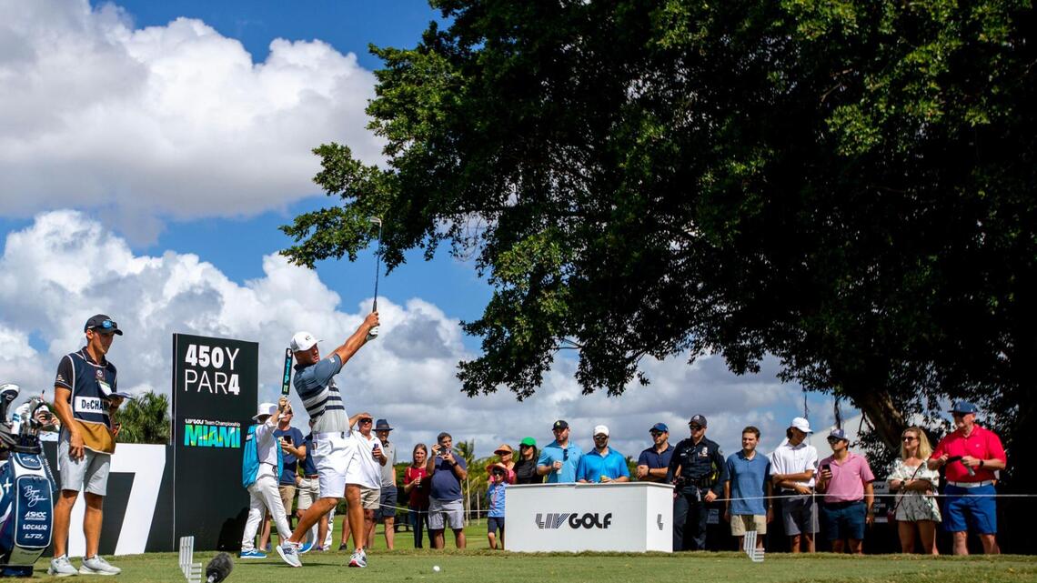 With Sunday’s final round ahead, $50 million prize pool at center of LIV Golf event in Doral