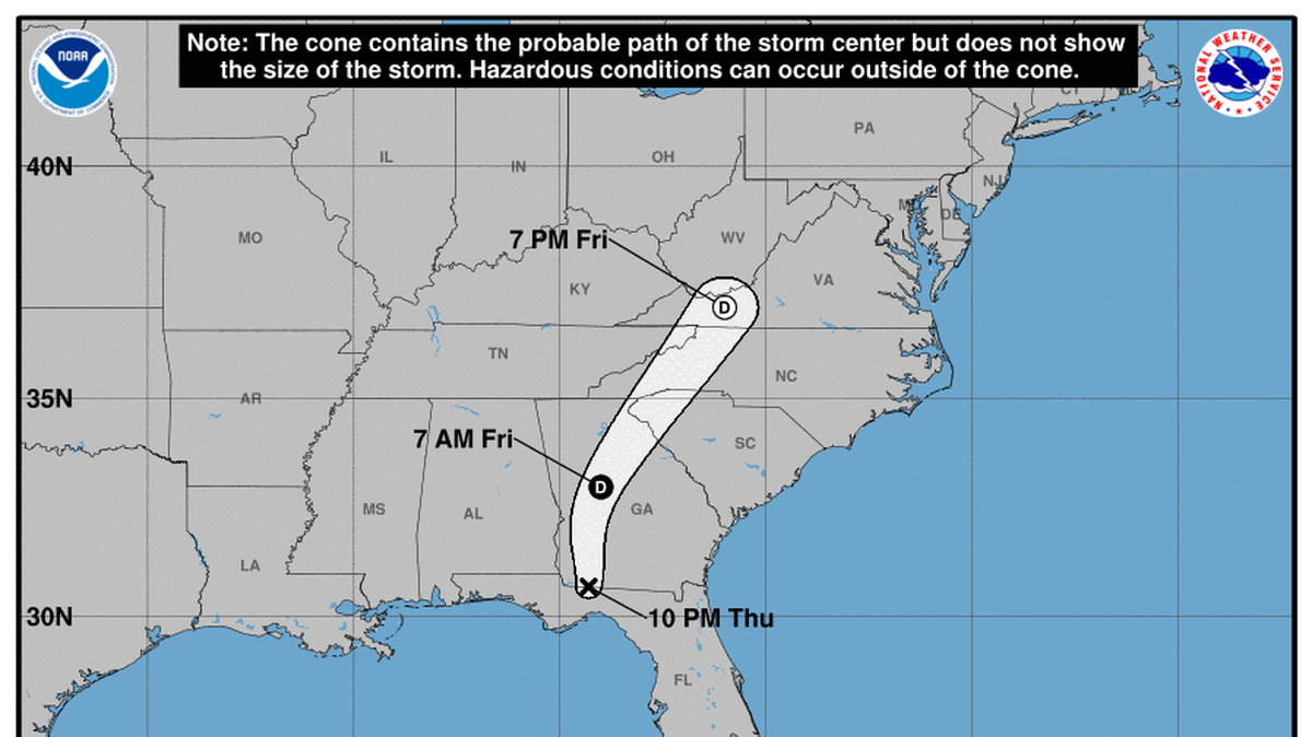 Forecasters are watching Tropical Depression Nicole