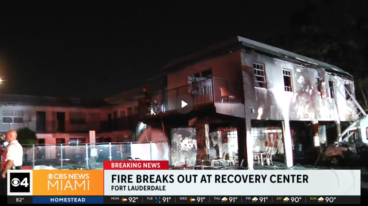 A Fort Lauderdale rehab treatment center in Fort Lauderdale went up in Flames Monday, July 15, 2024.