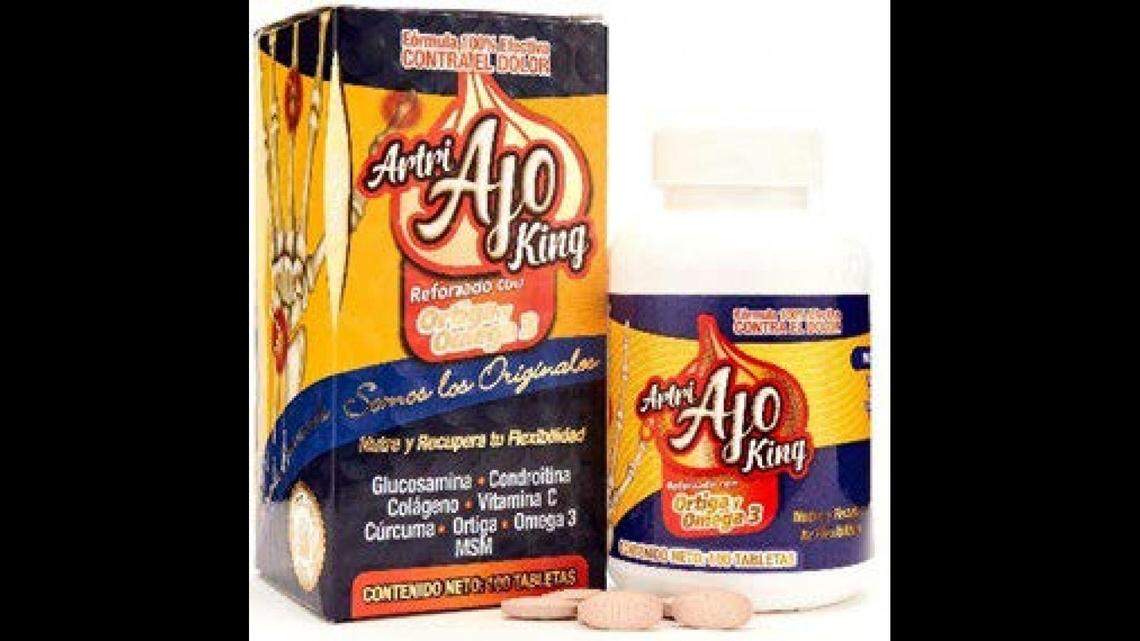 One of the Artri Ajo King “dietary supplements” recalled by Walmart