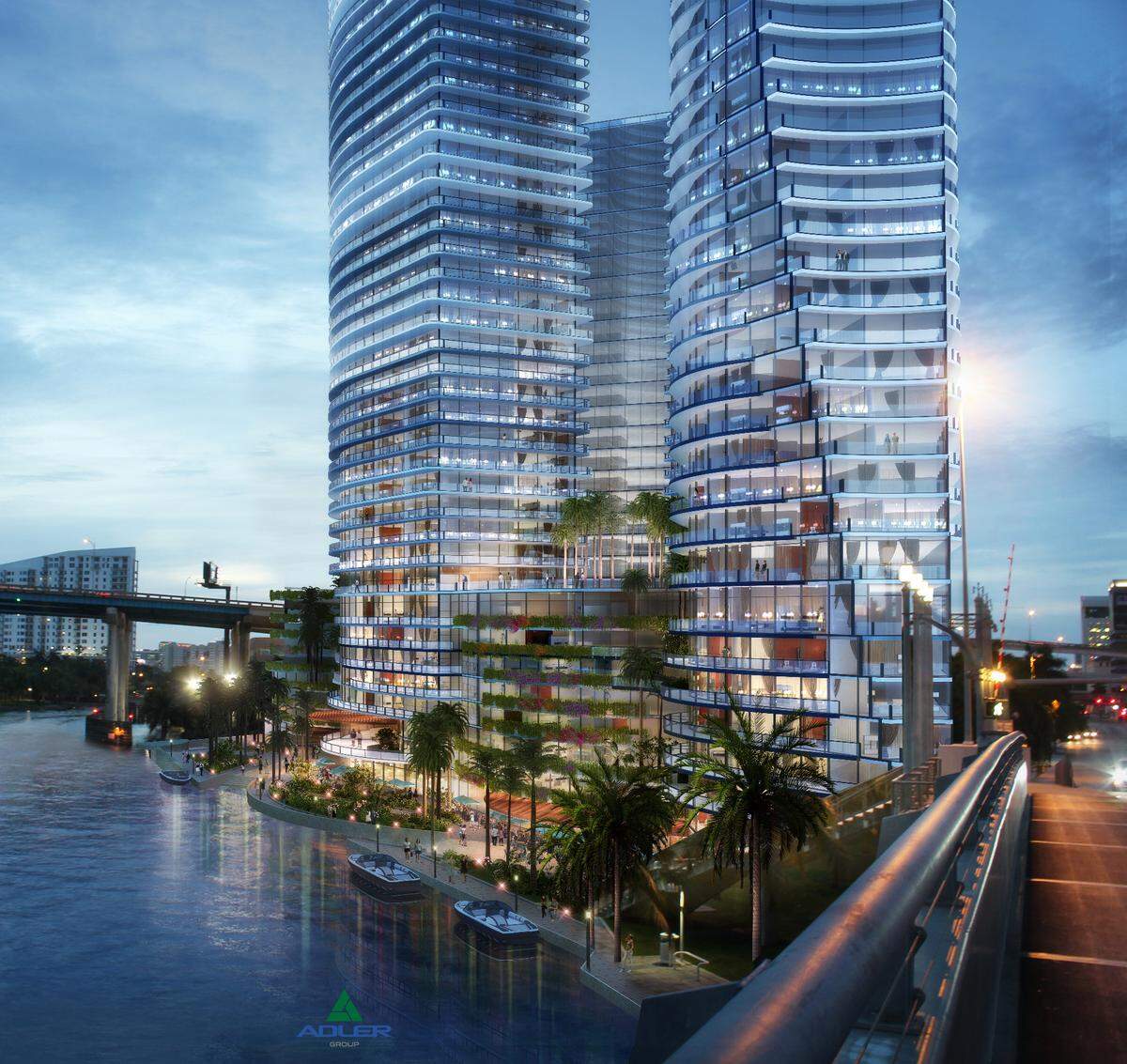 An affiliate of developer Adler Group wants to build a three-tower mixed-use and mixed-income complex on the north bank of the Miami River in downtown. The company wants to lease city-owned land for the project. In return, Adler would build a new administration building for the city’s workforce.