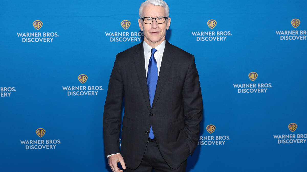 NEW YORK, NEW YORK - MAY 15: Anderson Cooper attends the Warner Bros. Discovery Upfront 2024 on May 15, 2024 in New York City.  (Photo by Dimitrios Kambouris/Getty Images for Warner Bros. Discovery)