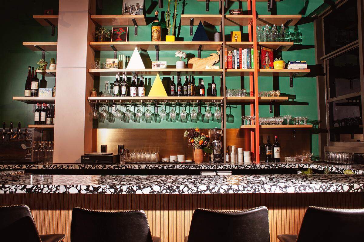 The bar area at the upcoming Boia De