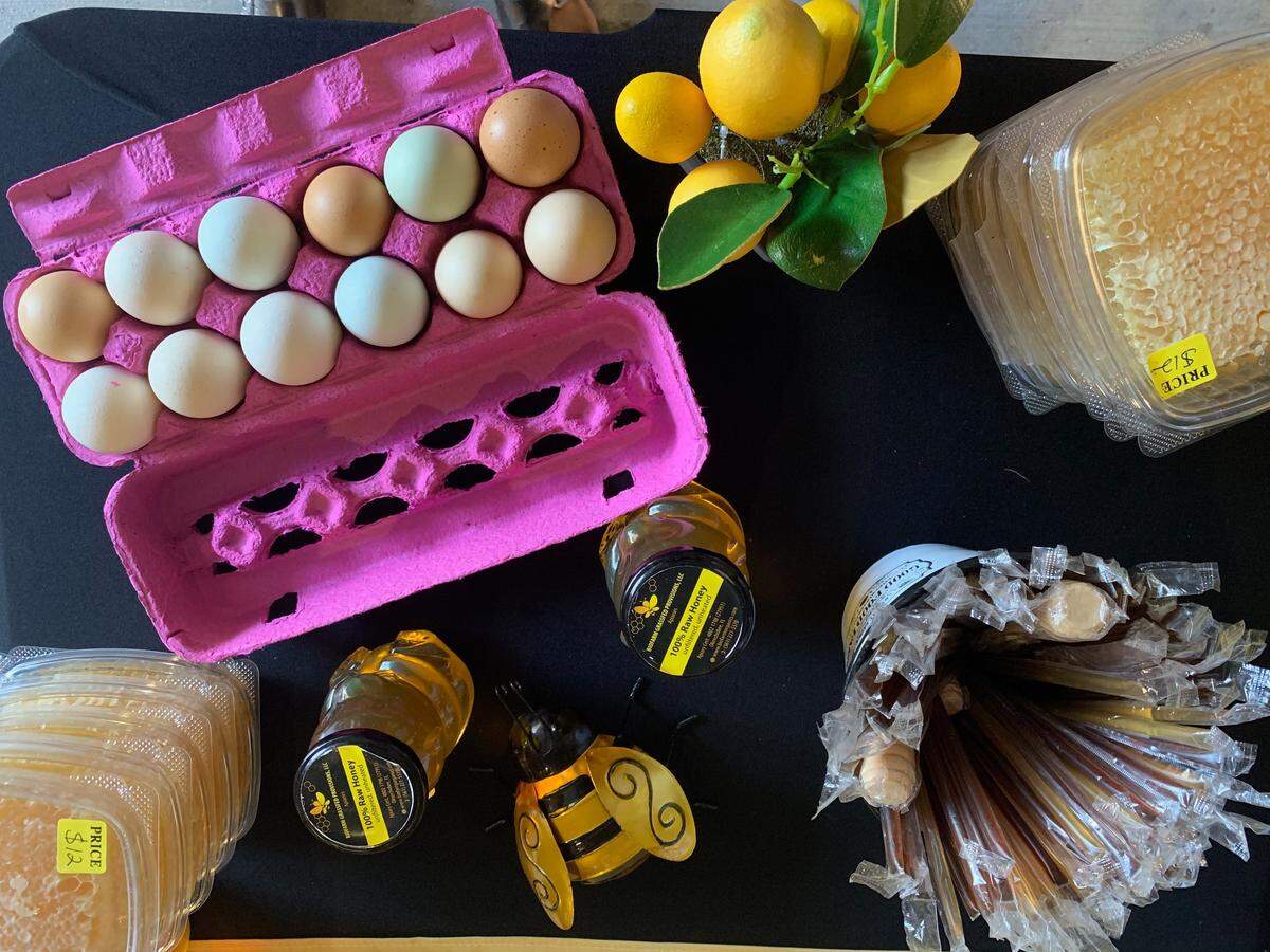 The owners of Biofarm Grassland Provisions sell products including eggs and honey at local farmers markets that are now available online.