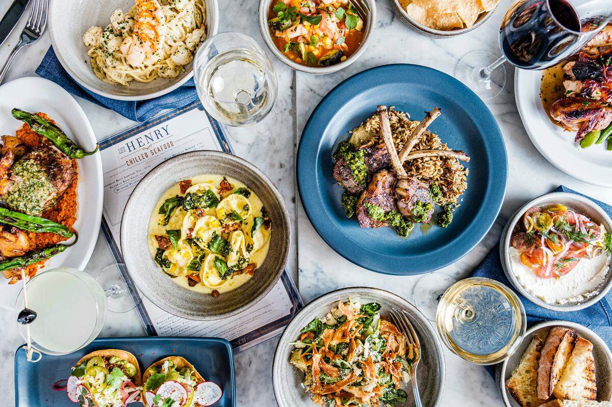 Some of the food at The Henry, the new restaurant at Brickell City Centre in Miami.