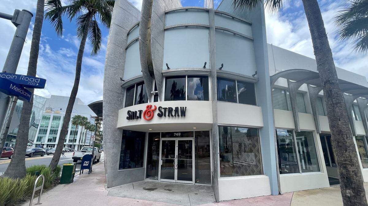 The new Salt & Straw ice cream shop on Miami Beach.