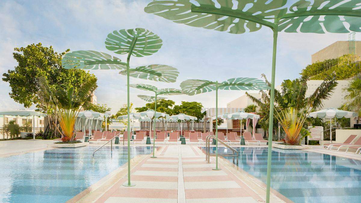 You can buy a day pass for the Strawberry Moon pool, on the third floor deck of the Goodtime Hotel in Miami Beach.