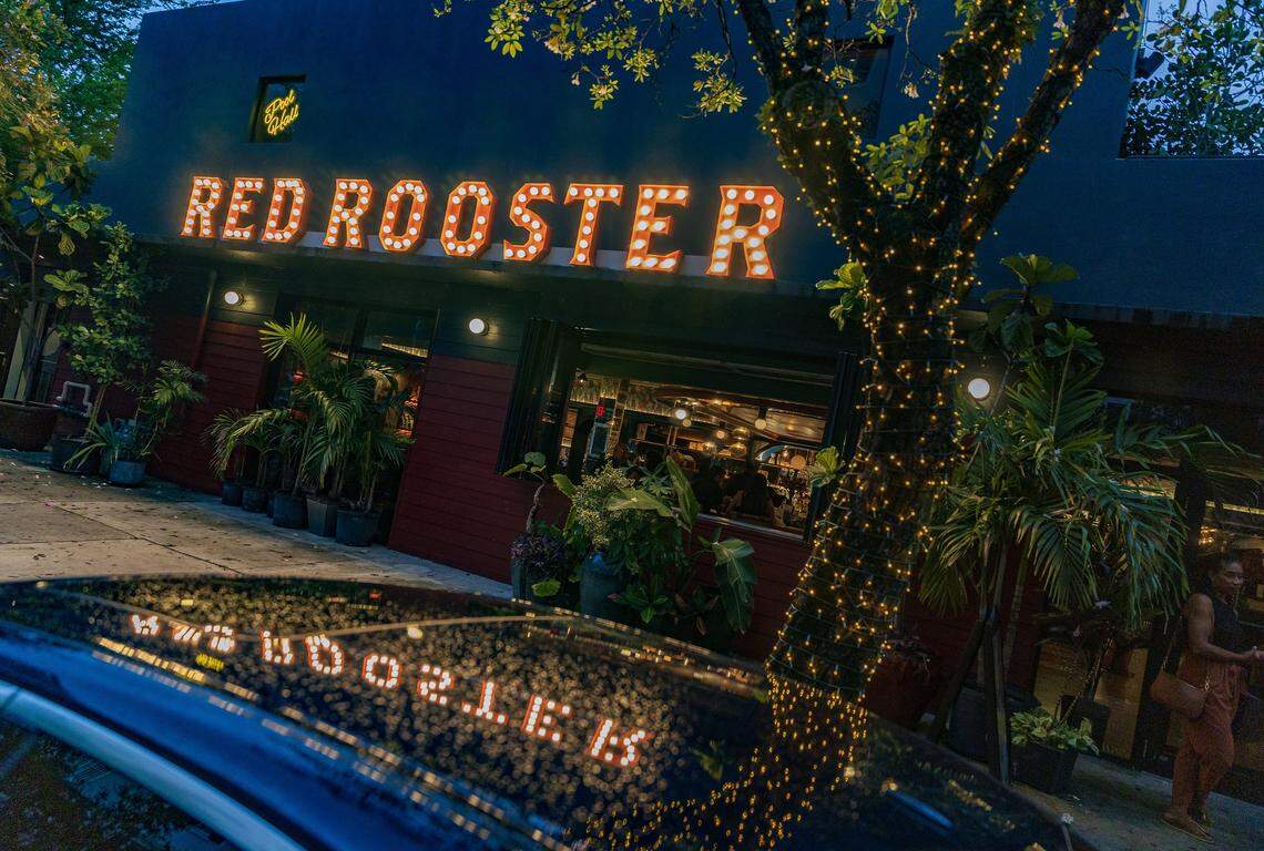 View of the Red Rooster restaurant located in the heart of Miami's historic Overtown neighborhood, on Friday, March 13, 2026.