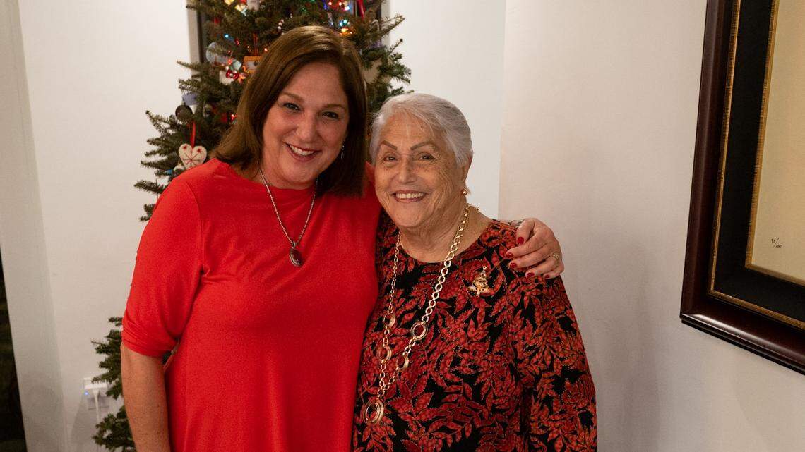Elena Blasser and her mother Elena Chavez. The women, who loved to travel, died in the Champlain Tower collapse in Surfside.