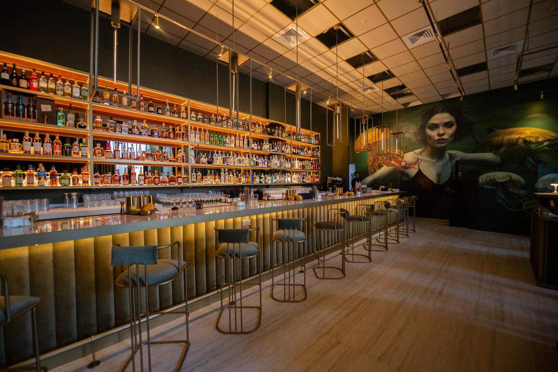 The interior of Presidente Bar Miami in Wynwood.