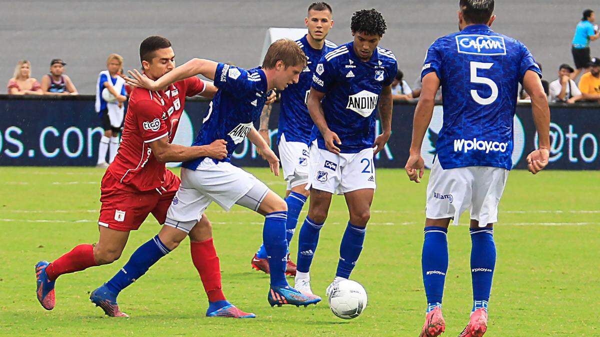 Millonarios, shown against America de Cali in the 2022 Daytona Soccer Fest.