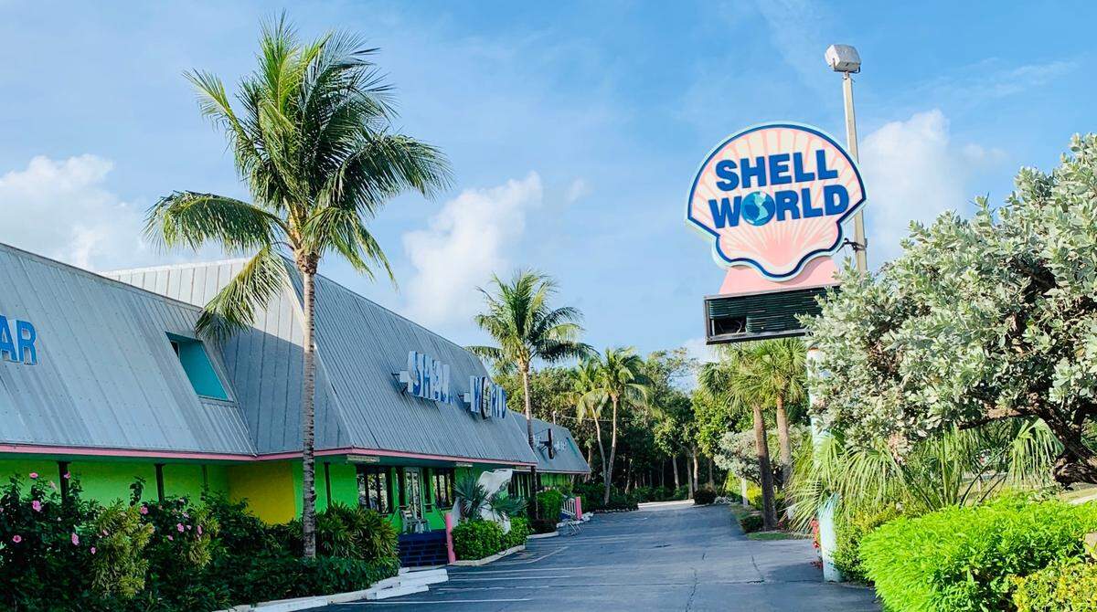 Shell World is a popular fixture off U.S. 1 in Key Largo.