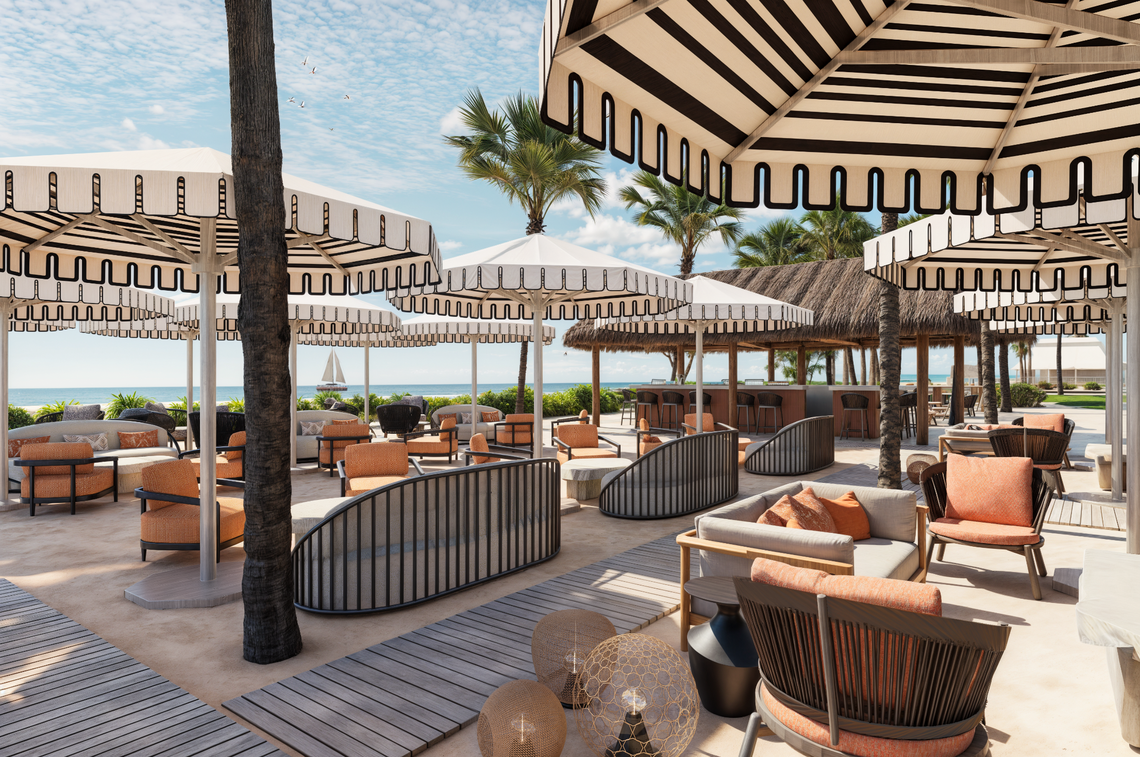 Rendering of Dune, a restaurant at Ritz-Carlton Key Biscayne; May 5, 2025