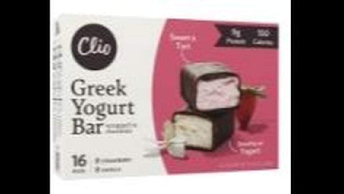 Clio Snacks Vanilla & Strawberry Greek Yogurt Bar
