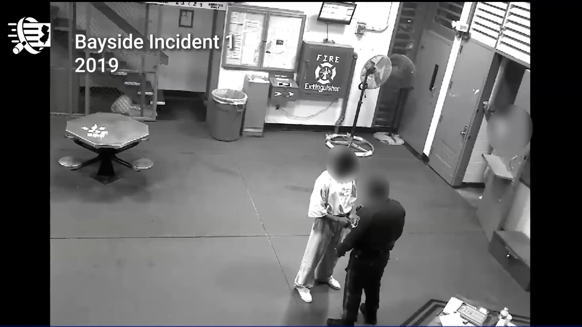 Two New Jersey corrections officers attacked incarcerated individuals, unprovoked, in incidents seen on surveillance footage, a June 6 report says.