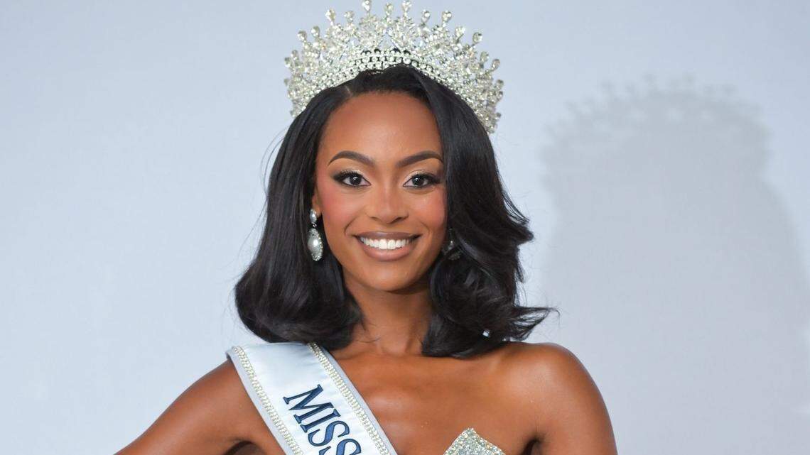 Melissa Queenie Sapini, the new Miss Universe Haiti, said: ‘No matter where we are, Haiti beats in all our hearts.’