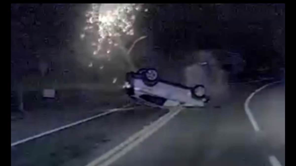 Officer Joshua Barber was patrolling Route 28 in West Yarmouth, Massachusetts,&nbsp; when the crash happened Thursday, July 18, the Yarmouth Police Department reported in a Facebook post.