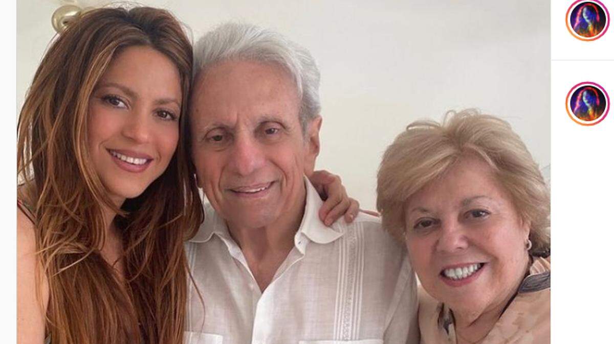 Shakira paid tribute to her father, William Mebarak, on his birthday, calling him her “best friend.”