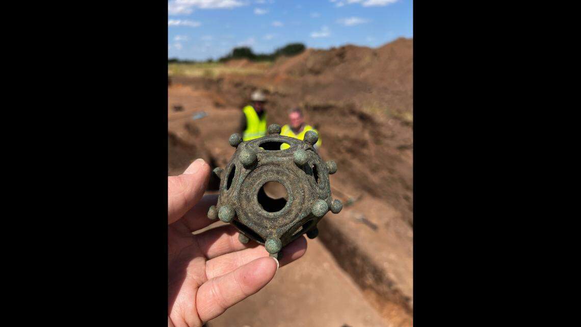 A group of amateur archaeologists in Britain were shocked when they unearted a “very strange” and “very rare” Roman-era artifact.