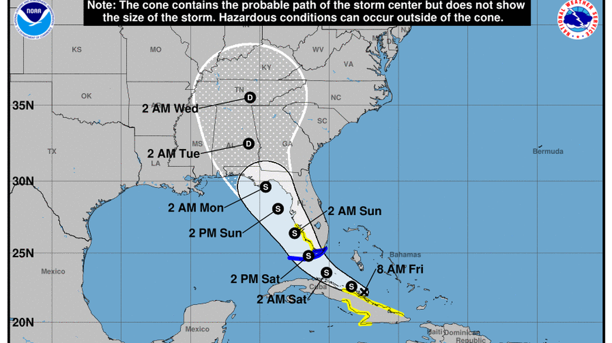 All of South Florida is set to be under a flood watch Friday night through late Sunday, with a tropical storm warning in effect for the Florida Keys ahead of Fred’s expected weekend deluge.