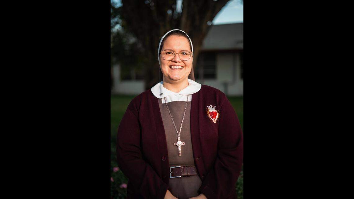 Sister Evelyn Montes de Oca, 31, who is part of the Religious Institute of the Servants of the Pierced Hearts of Jesus and Mary, is the director of ministry programs and associate director of campus ministry at St. Thomas University in Miami Gardens.
