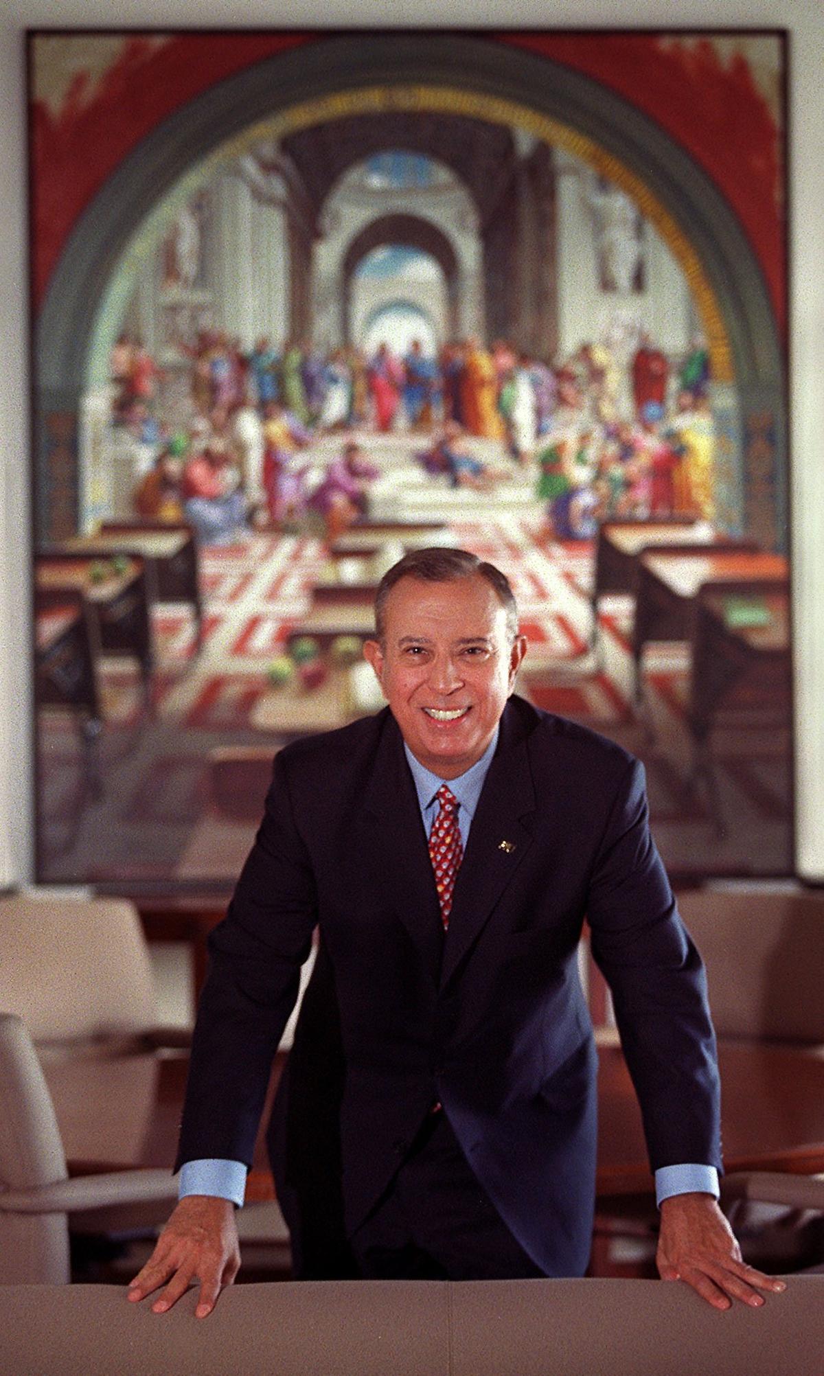 FIU President Modesto ‘Mitch’ Maidique on Aug. 8, 2001, as FIU celebrates its 29th year.