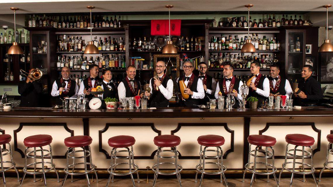 The cantineros (traditional Cuban-style bartenders) at Café La Trova, which was named one of the 50 Best Bars in the World.
