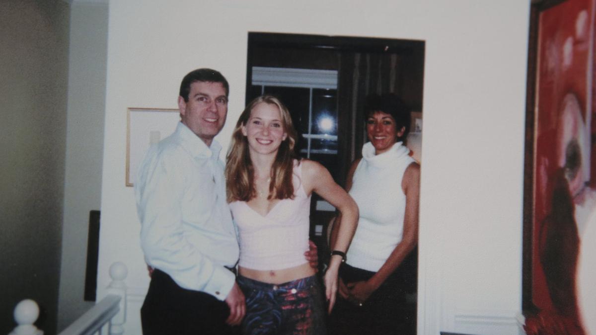 In this photograph, which caused a huge, ongoing stir among British royal watchers, a teenage Virginia Giuffre socializes with Prince Andrew and Ghislaine Maxwell.