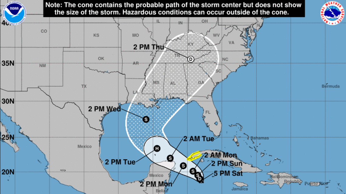 Se forma la depresión tropical número 28. Esto es lo que podría significar para Cuba y Florida