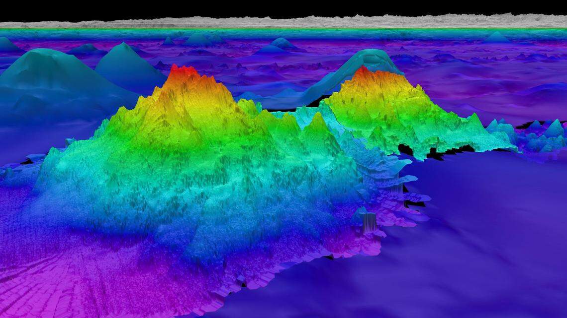 The largest of the four seamounts recently discovered by Schmidt Ocean Institute experts is 1.5 miles high and covers about 280 square miles.
