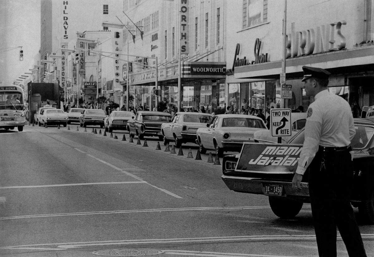 In 1969, a scene on Flagler.