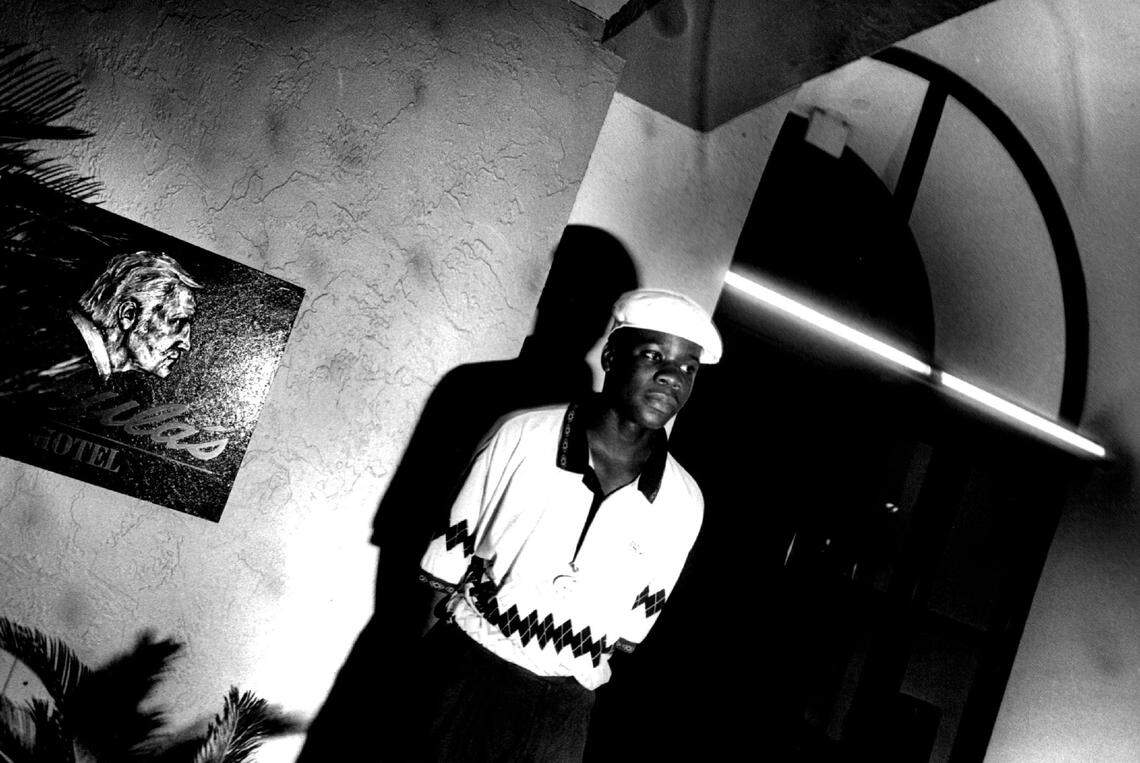 Wilner Mareus at his internship at the Don Shula Hotel in Miami Lakes in 1992.
