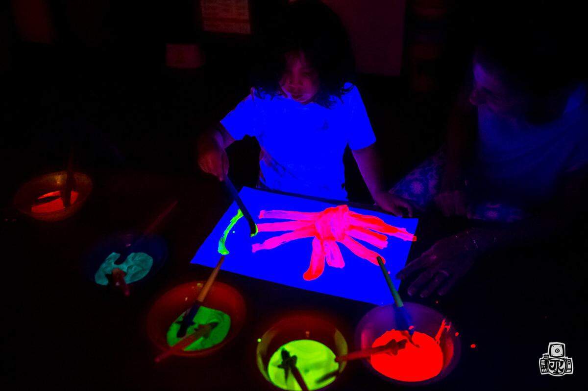 The kids can get their glow on at the Miami Children’s Museum.