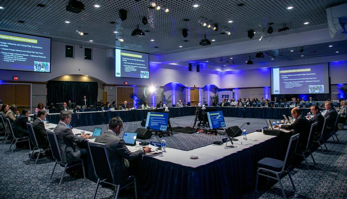The FIU Board of Trustees meeting held at the FIU Modesto A. Maidique Campus on March 3, 2022.